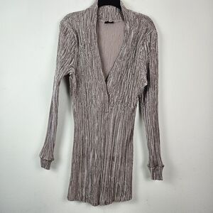 Komarov Size XL Crinkle Top Blouse